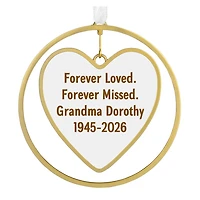 Gold Heart Metal Personalized Ornament, Custom Text for only USD 30.99 | Hallmark