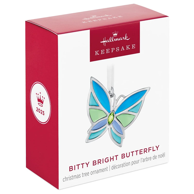 Mini Bitty Bright Butterfly Metal Ornament, 1.25" for only USD 13.99 | Hallmark