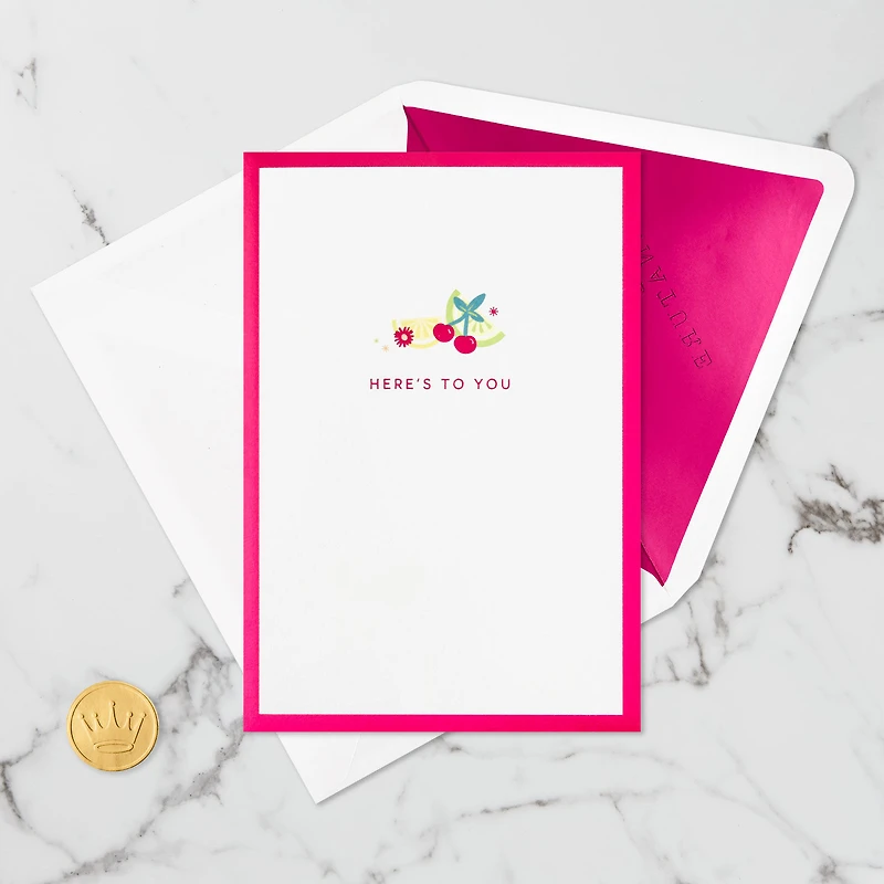 Here's to You Cocktail Toast 3D Pop-Up Card for only USD 12.99 | Hallmark