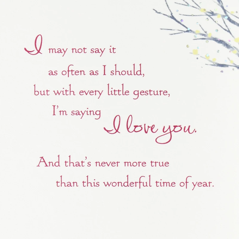 Saying I Love You Romantic Christmas Card for only USD 5.99 | Hallmark
