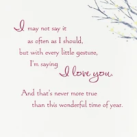 Saying I Love You Romantic Christmas Card for only USD 5.99 | Hallmark