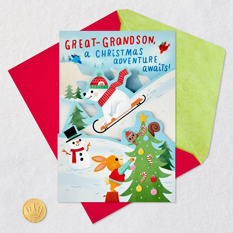 An Adventure Awaits Christmas Card for Great-Grandson for only USD 3.99 | Hallmark