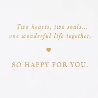 Gold Floral Heart Congratulations Wedding Card for only USD 5.99 | Hallmark