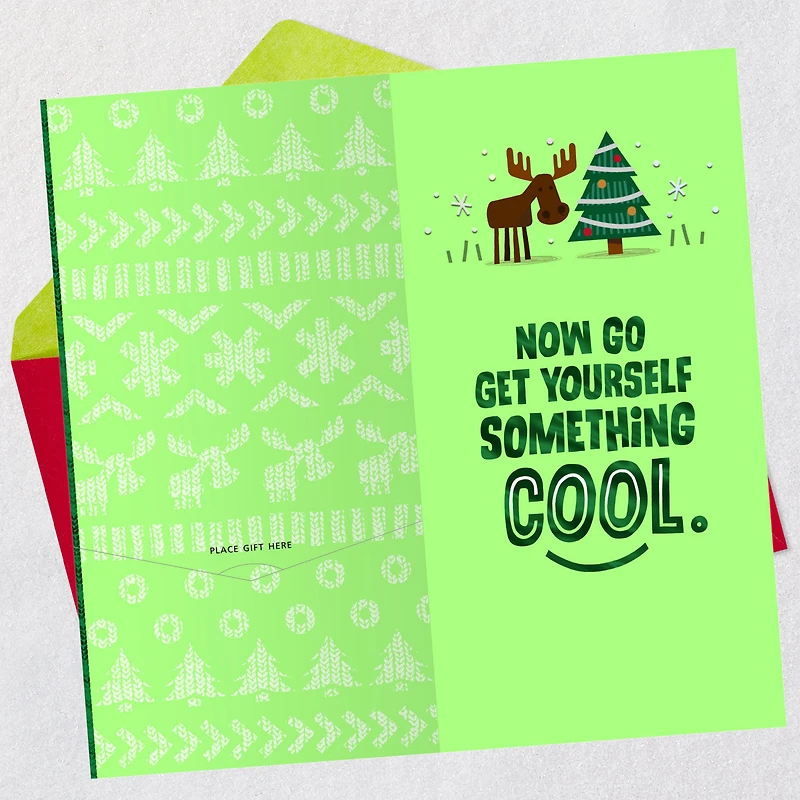 Merry Chrismoose Funny Money Holder Christmas Card for Grandson for only USD 3.99 | Hallmark