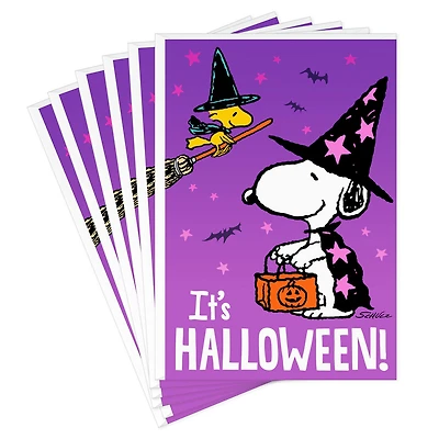 Peanuts® Snoopy and Woodstock Witches Halloween Cards, Pack of 6 for only USD 6.99 | Hallmark