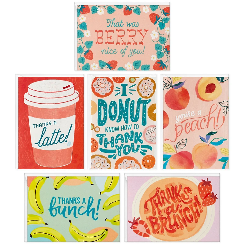 Fun Foods Thank-You Note Cards, Pack of 36 for only USD 9.99 | Hallmark