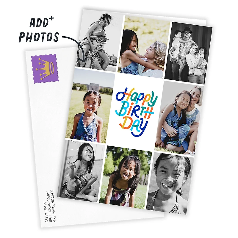 Photo Collage Frame Custom Birthday Card for only USD 4.99 | Hallmark