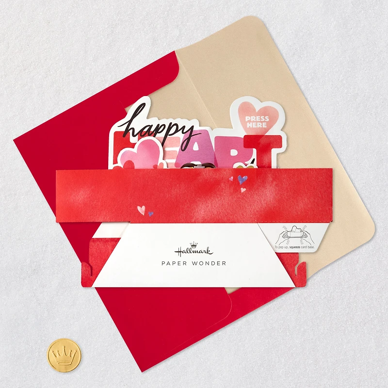 Happy Heart Day Musical 3D Pop-Up Valentine's Day Card With Motion for only USD 11.99 | Hallmark