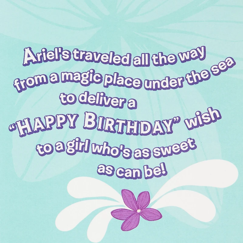 Disney The Little Mermaid Ariel Birthday Card With Keychain for Her for only USD 7.99 | Hallmark