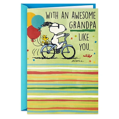 Peanuts® Snoopy Life Is One Sweet Ride Pop-Up Birthday Card for Grandpa for only USD 5.59 | Hallmark