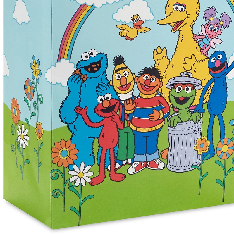 13" Sesame Street Friends Under Rainbow Large Gift Bag With Tissue Paper for only USD 6.99 | Hallmark