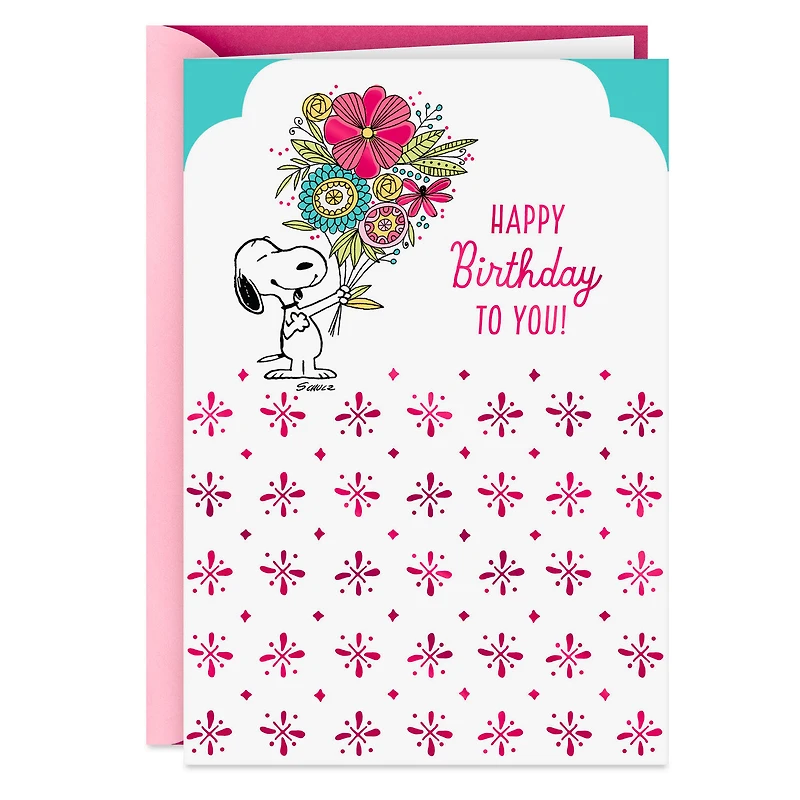 Peanuts® Smiles and Fun, Snoopy Birthday Card for Her for only USD 2.99 | Hallmark