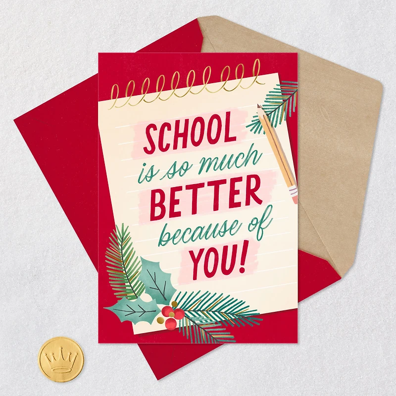 You Make School So Much Better Christmas Thank-You Card for only USD 2.99 | Hallmark