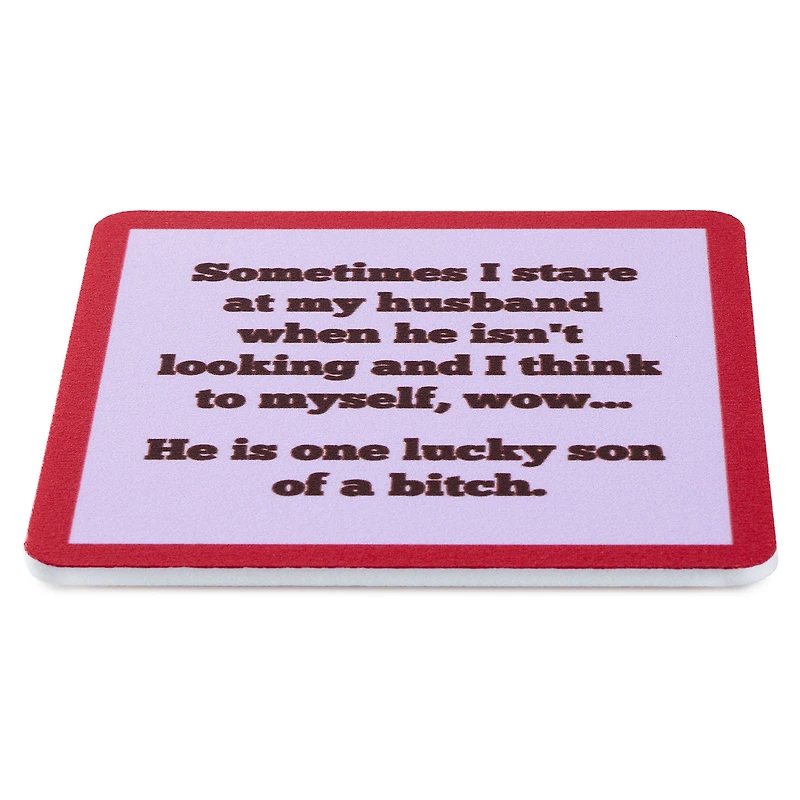 Drinks on Me One Lucky Son of a Bitch Funny Coaster for only USD 4.99 | Hallmark
