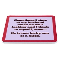 Drinks on Me One Lucky Son of a Bitch Funny Coaster for only USD 4.99 | Hallmark