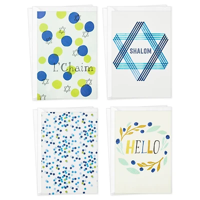Shalom and L'Chaim Assorted Blank Cards, Pack of 8 for only USD 6.99 | Hallmark