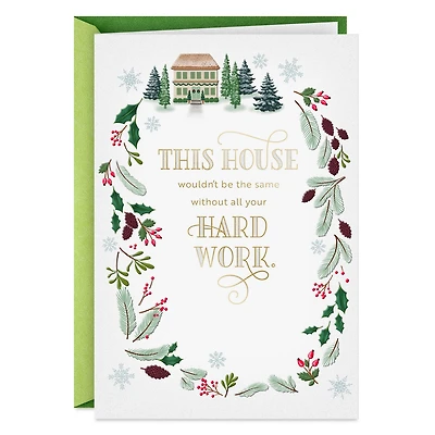 This House Wouldn't Be the Same Christmas Card for Home and Lawn Care Provider for only USD 3.99 | Hallmark
