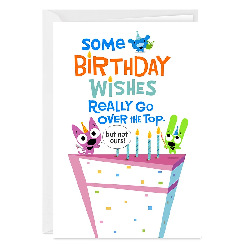 hoops&yoyo™ Over the Top Wishes Funny Custom Birthday Card for only USD 4.99 | Hallmark