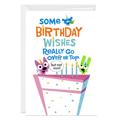 hoops&yoyo™ Over the Top Wishes Funny Custom Birthday Card for only USD 4.99 | Hallmark