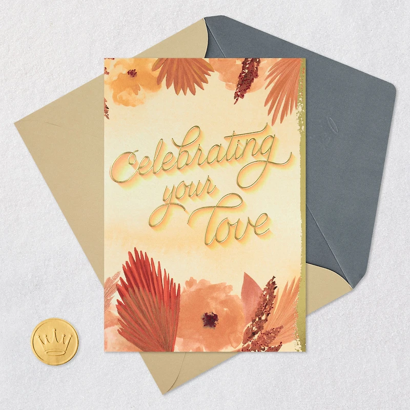 Celebrating Your Love Wedding Card for only USD 4.59 | Hallmark