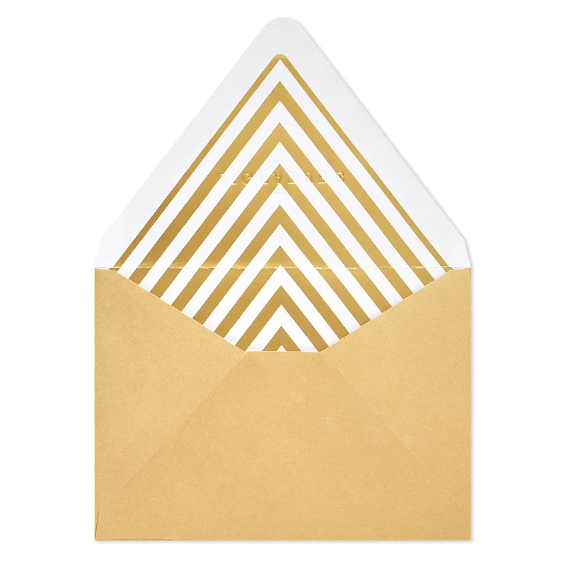 Gold Metallic Designed Envelopes, Pack of 10 for only USD 5.00 | Hallmark