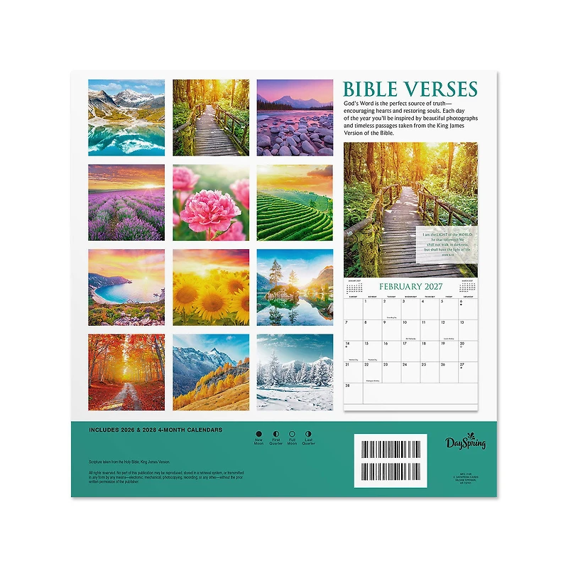 Bible Verses and Beautiful Views 2027 Inspirational 12-Month Wall Calendar, 12x12 for only USD 16.99 | Hallmark