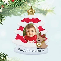 Baby's First Christmas Red and White Tree 2025 Photo Frame Ornament for only USD 22.99 | Hallmark