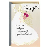 Our Deepest Wish Come True Wedding Card for Daughter for only USD 4.59 | Hallmark