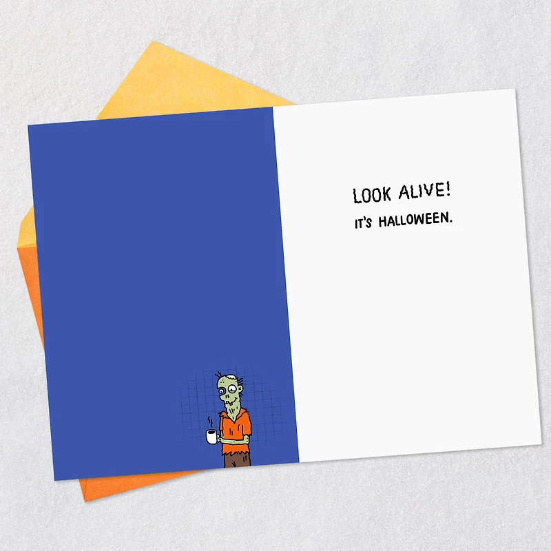 Coffee-Deprived and Zombie-Like Funny Halloween Card for only USD 3.69 | Hallmark