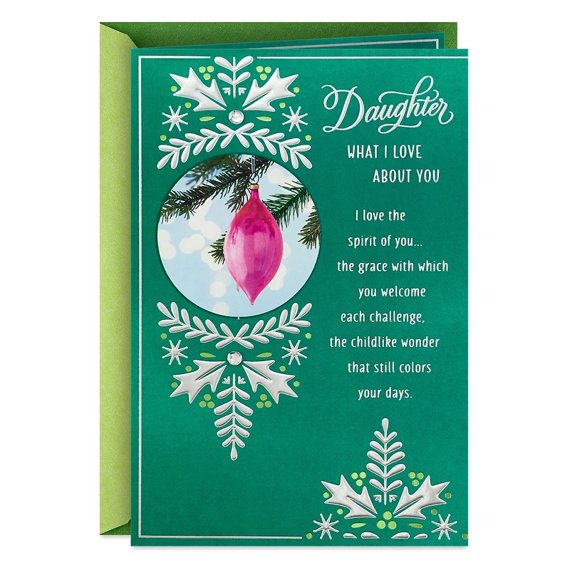 What I Love About You Christmas Card for Daughter for only USD 5.99 | Hallmark
