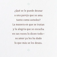 Joy Religious Spanish-Language Wedding Card for Couple With Prayer Card for only USD 5.99 | Hallmark