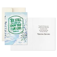 Be Still and Know Snowy Landscape Religious Boxed Christmas Cards, Pack of 16 for only USD 15.49 | Hallmark