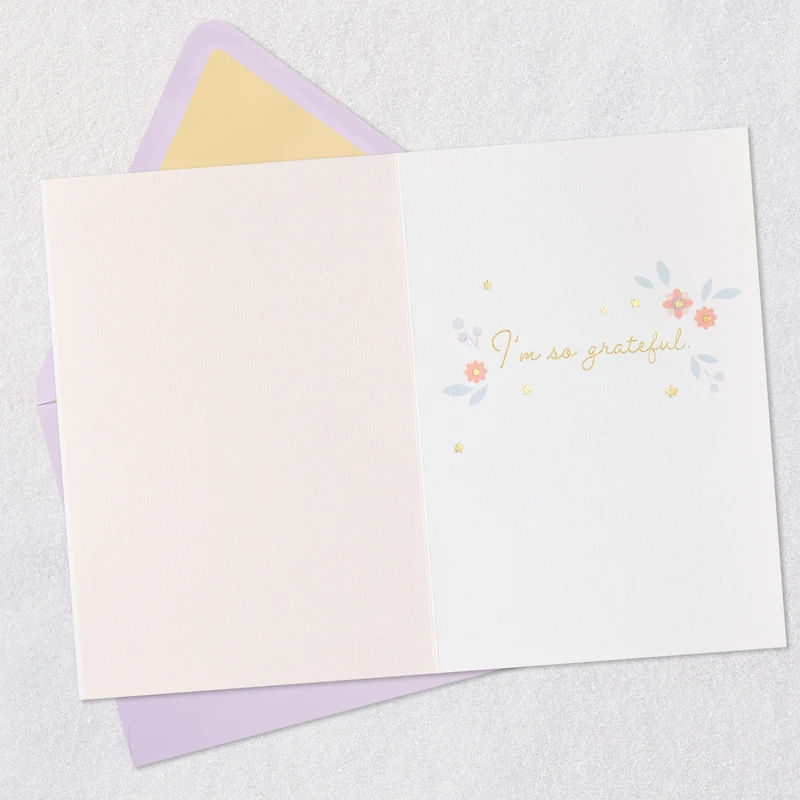 Pink and Purple Flowers So Grateful Thank-You Card for only USD 8.59 | Hallmark