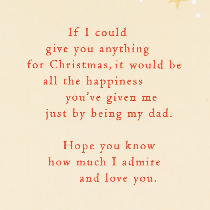 Loved and Admired Christmas Card for Dad for only USD 3.99 | Hallmark