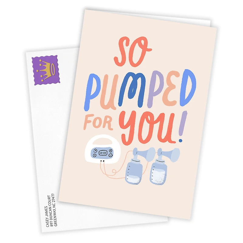 So Pumped for You Funny Custom New Mom Card for only USD 4.99 | Hallmark