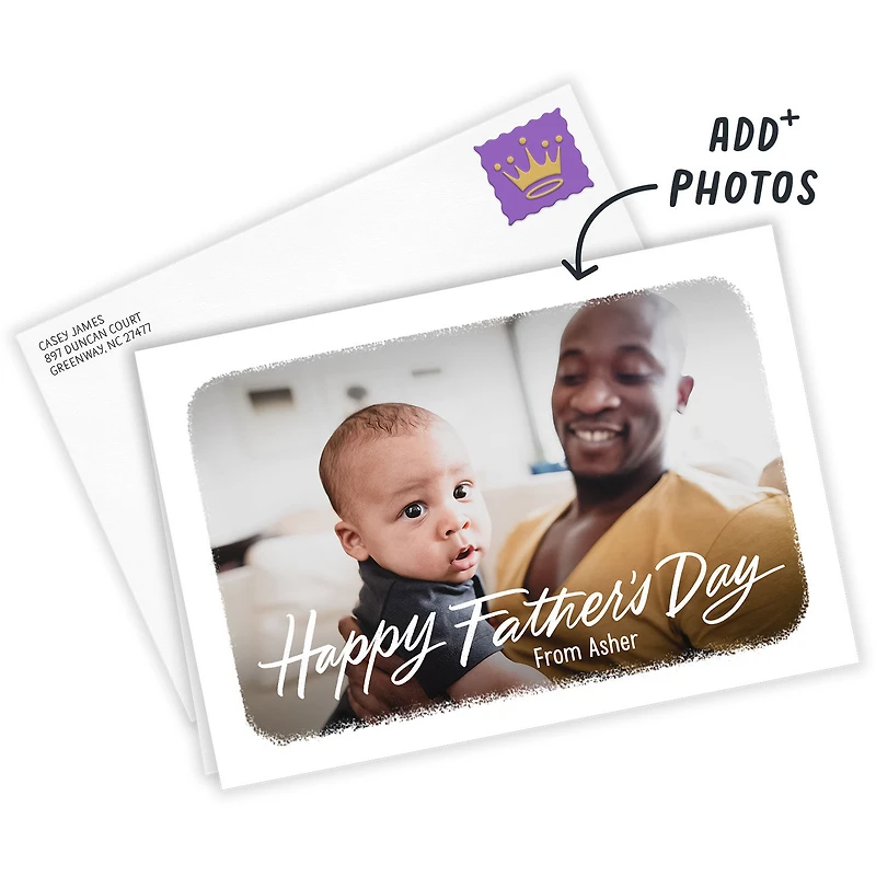 White Frame Horizontal Custom Father's Day Card for only USD 4.99 | Hallmark