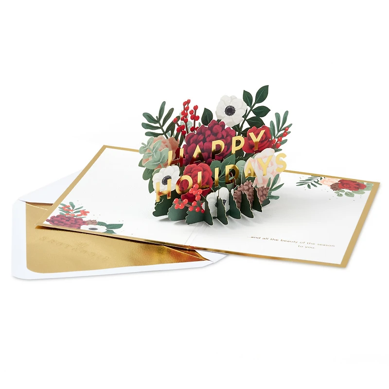 All the Joy Flower Bouquet 3D Pop-Up Holiday Card for only USD 12.99 | Hallmark