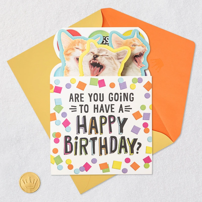 Singing Cats Funny Musical Pop-Up Birthday Card for only USD 7.59 | Hallmark