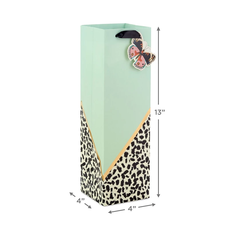 13" Butterfly on Cheetah Print Wine Gift Bag for only USD 4.49 | Hallmark