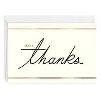 Modern Black and Gold Custom Thank You Card for only USD 4.99 | Hallmark