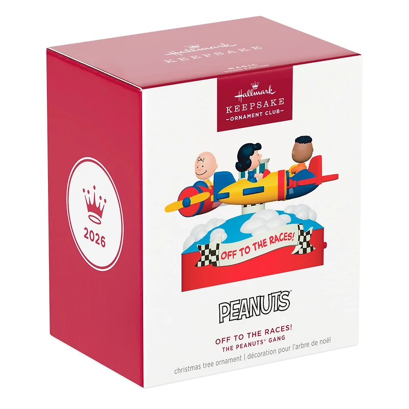 The Peanuts® Gang Off to the Races! Musical Ornament With Motion for only USD 52.99 | Hallmark