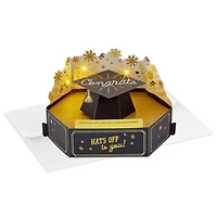 Hats Off to You Musical 3D Pop-Up Money Holder Graduation Card With Light for only USD 9.99 | Hallmark