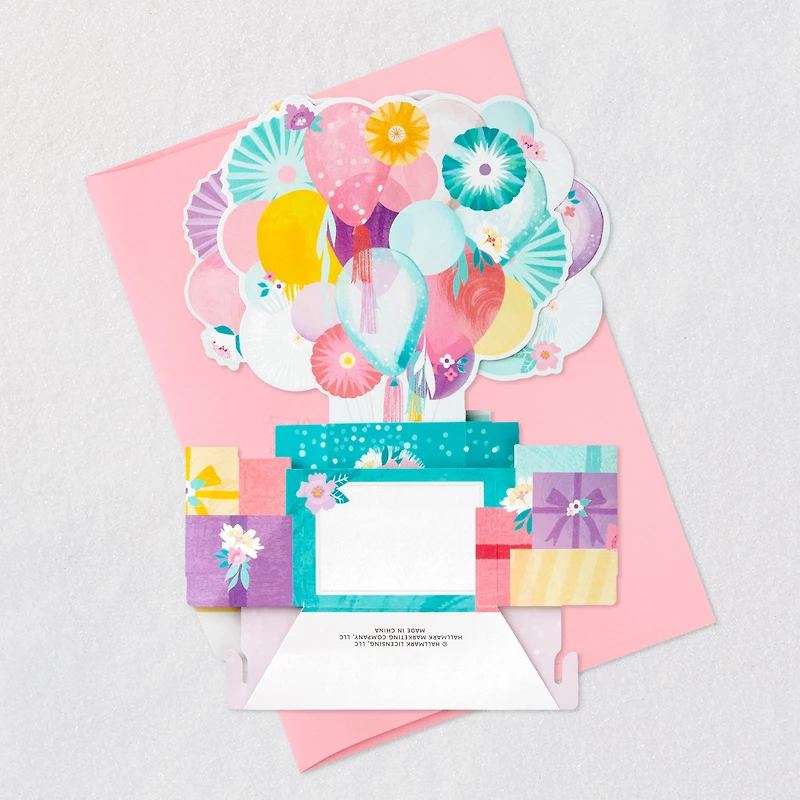 Balloons and Presents 3D Pop-Up Birthday Card for only USD 7.99 | Hallmark
