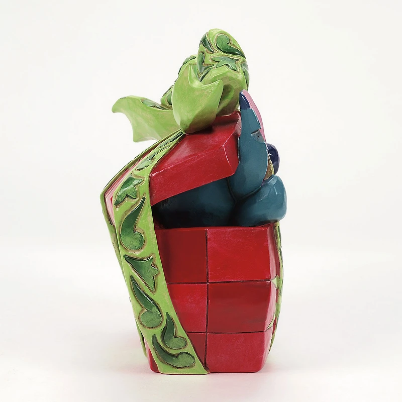 Jim Shore Disney Stitch Breaking Out of Present Figurine, 5" for only USD 50.00 | Hallmark