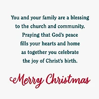 A Season of Blessing and Cheer Religious Christmas Card for Pastor and Family for only USD 3.99 | Hallmark