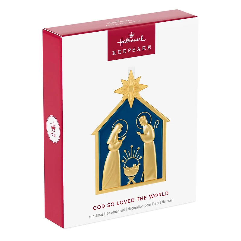 God So Loved the World Nativity Metal Ornament for only USD 30.99 | Hallmark