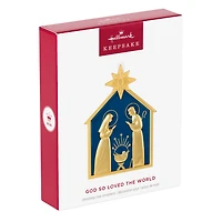 God So Loved the World Nativity Metal Ornament for only USD 30.99 | Hallmark