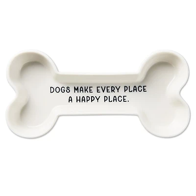 Happy Place Dog Bone-Shaped Trinket Dish for only USD 19.99 | Hallmark