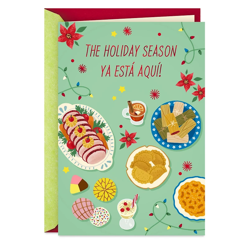 Tamales and Empanadas Spanish-Language and English Christmas Card for only USD 3.99 | Hallmark