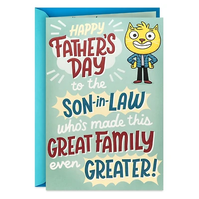 You Make Our Family Greater — and Weirder Funny Pop-Up Father's Day Card for Son-in-Law for only USD 5.99 | Hallmark